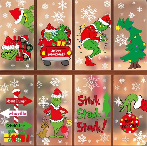 The grinch christmas window - grinch,