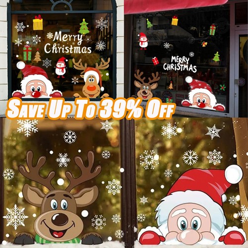 Large kids christmas window - large,