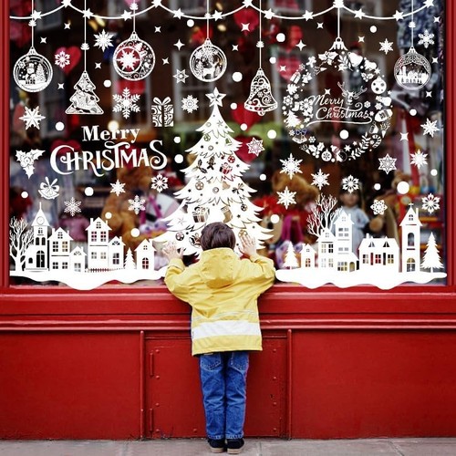 Christmas window stickers - christmas,