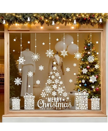 Christmas window stickers - christmas,