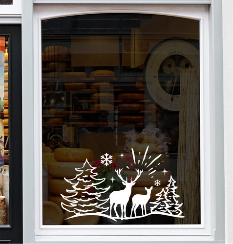 Christmas scene sticker for - scene,
