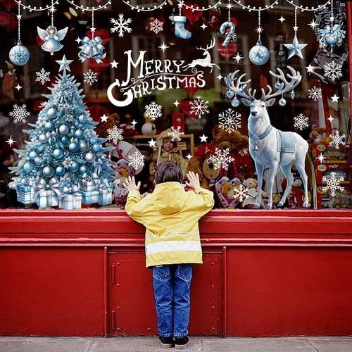 Christmas window stickers - christmas,