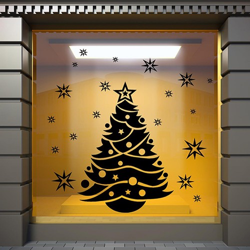 Christmas window stickers - christmas,