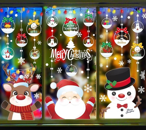 Christmas window stickers - christmas,