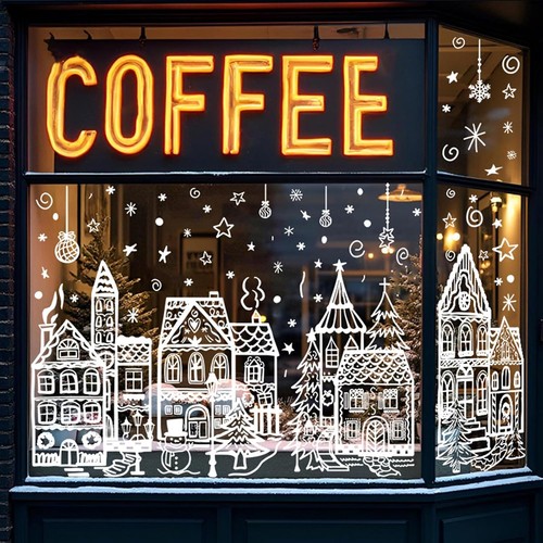 Christmas village stickers 40 - christmas,