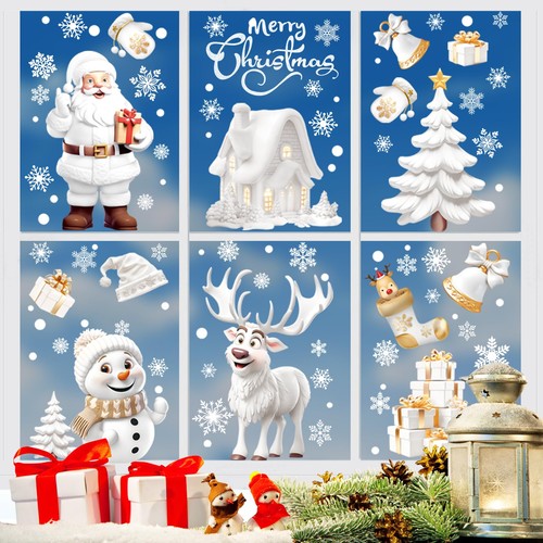 Christmas window stickers - christmas,