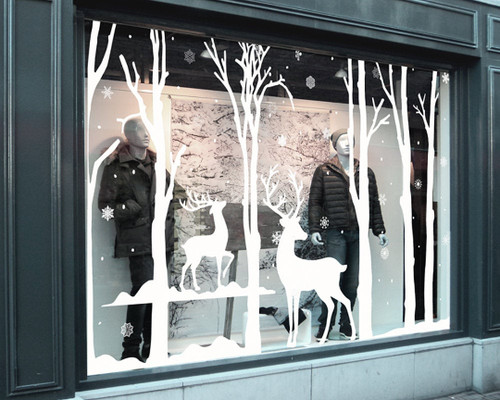 Christmas window stickers - stickers,