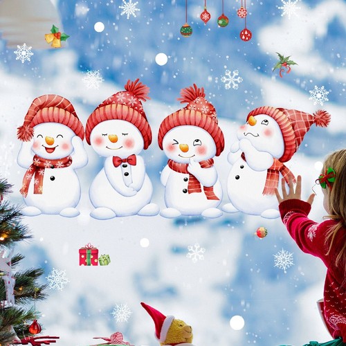 Double sided lovely snowman - double,