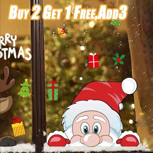 Large kids christmas window - large,