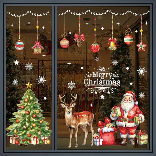 Christmas window stickers - christmas,