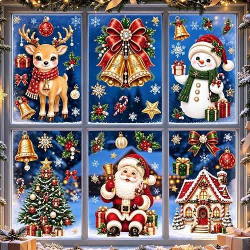 Christmas window stickers - window,