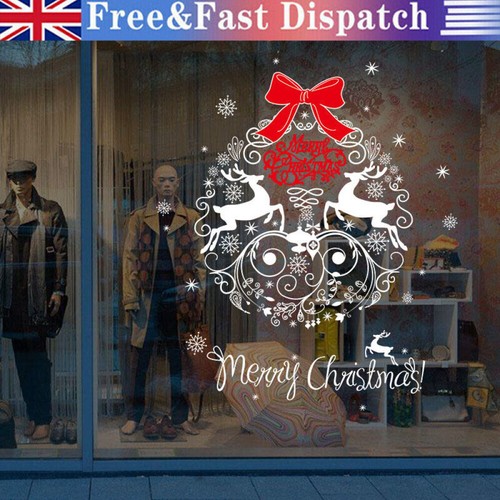 Large merry christmas window - christmas,