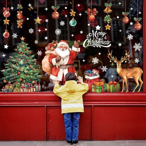 Christmas window stickers - window,