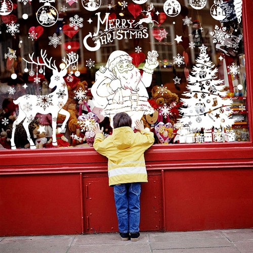 Christmas window stickers - window,