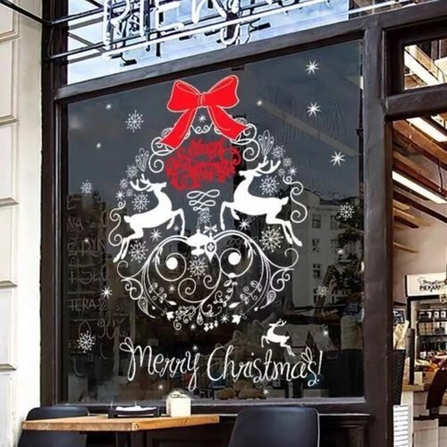 Large merry christmas - merry, window