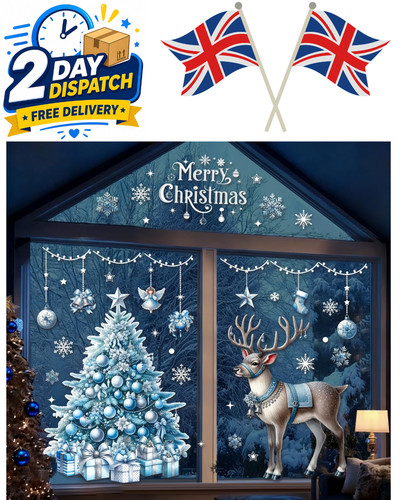 Christmas window stickers - christmas,