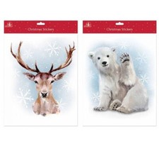 2 x LARGE Christmas Window