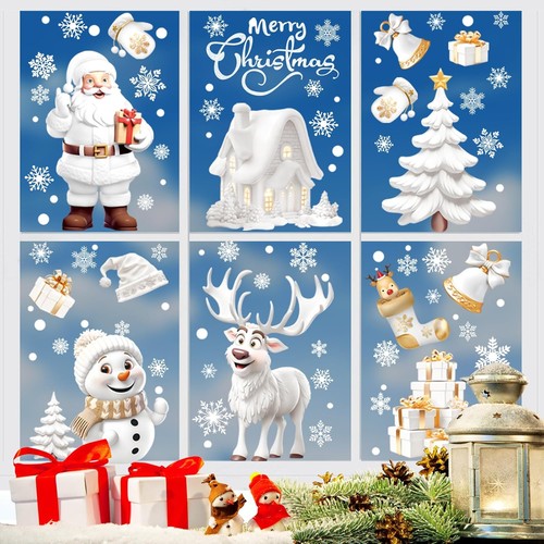 Christmas window stickers - christmas,