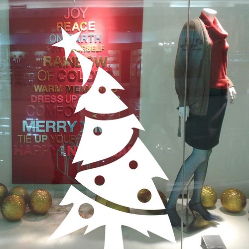 Christmas tree vinyl sticker - tree,