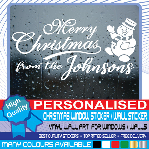 Personalised christmas window - personalised,