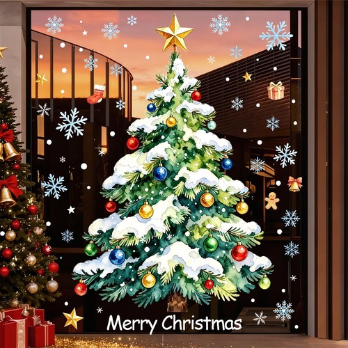 Christmas window stickers - christmas,