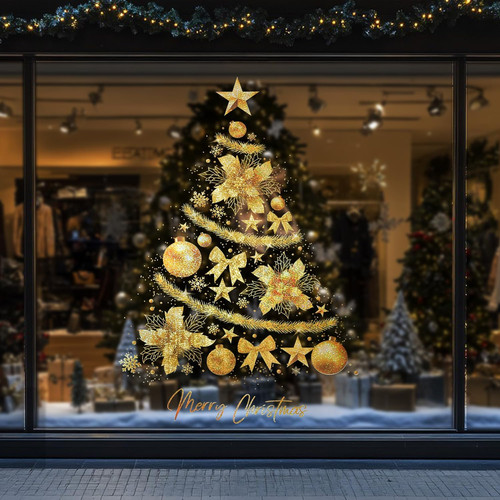 Christmas window clings - christmas,