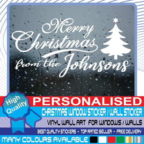 Personalised christmas window - personalised,