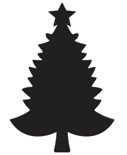 Christmas tree vinyl decal - tree,