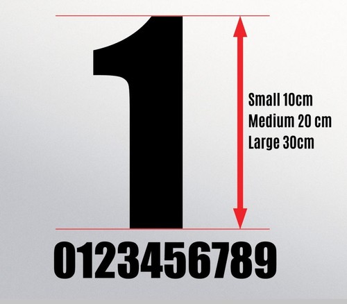 Number vinyl decal sticker - vinyl,