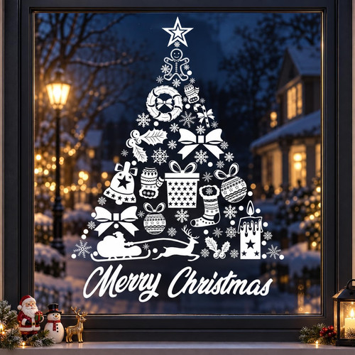 Large christmas window - large,