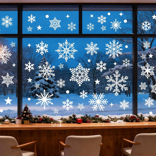 Christmas snowflake window - christmas,