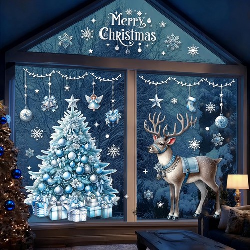 Christmas window stickers - window,