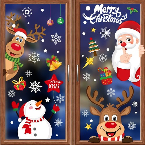 Christmas window stickers - window,