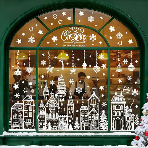 Christmas window stickers - window,