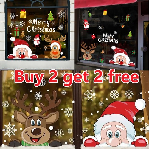 Large kids christmas window - large,