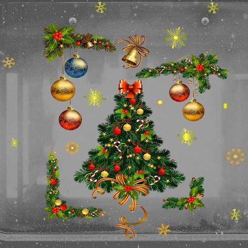 Christmas xmas tree art - xmas, decals