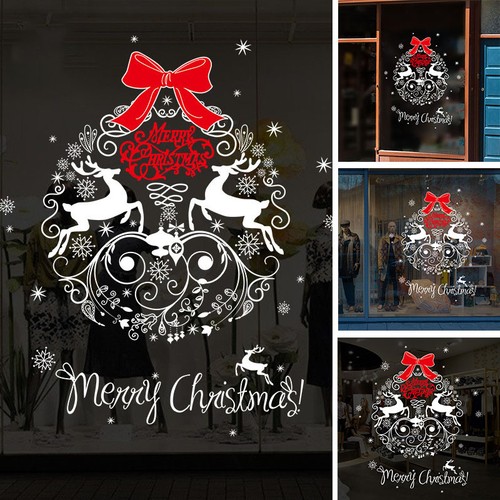Large merry christmas window - large,