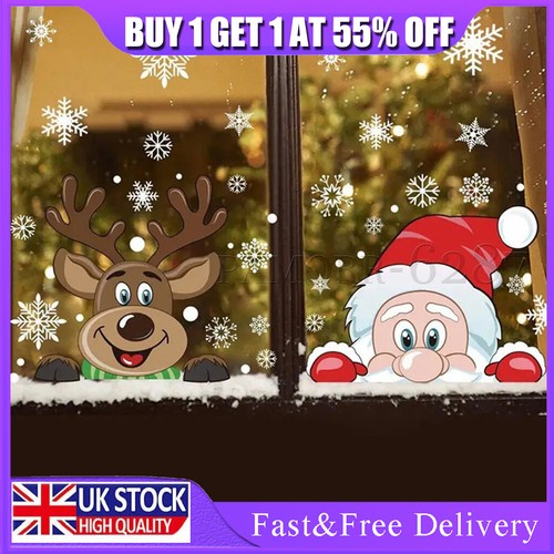 Large kids christmas window - large,