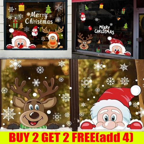 Large kids christmas window - large,
