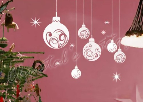 Large elegant christmas bauble - large,