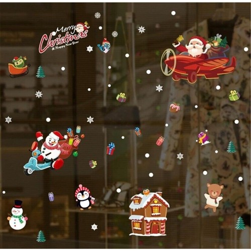 Kids christmas window - window, stickers