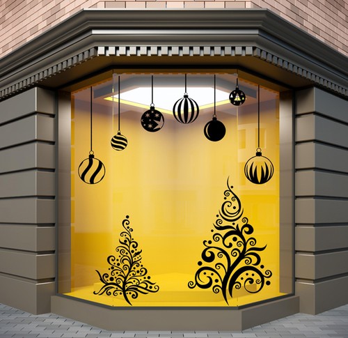 Christmas window decoration - window,