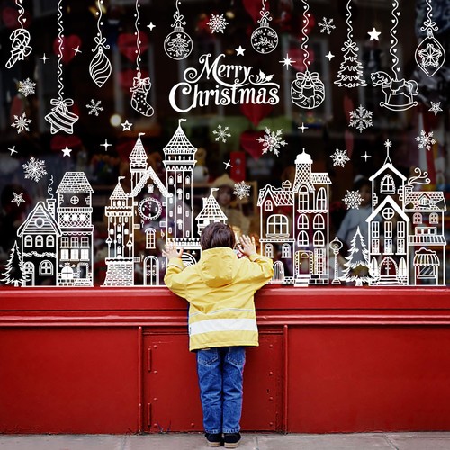 White christmas window - christmas,