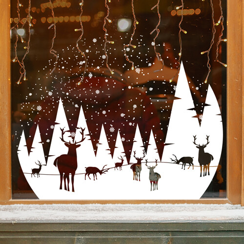 Christmas reindeer winter snow - christmas,