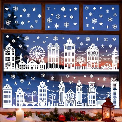 154 pcs christmas window - pcs,