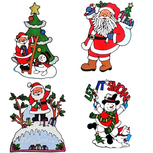 Window clings decals christmas - decals,