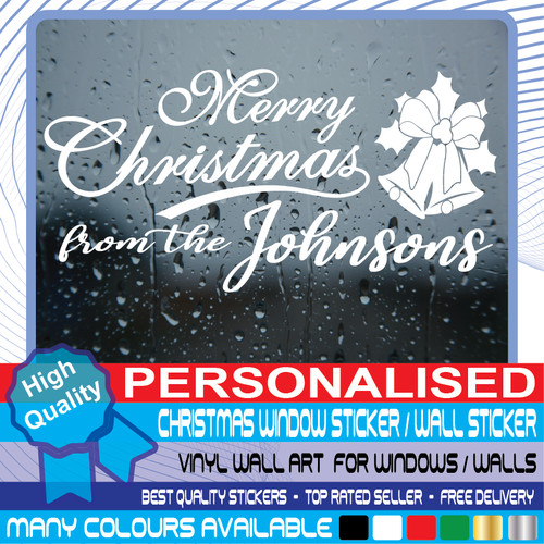 Personalised christmas window - christmas,